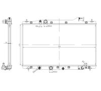 NRF 550040 Radiateur du moteur