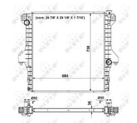 NRF 56025 Radiateur du moteur
