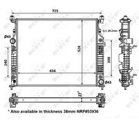 Radiateur d'eau Grille de radiateur soudée 56074 NRF pour MERCEDES-BENZ CLASSE R