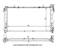 Radiateur d'eau Grille de radiateur soudée 56133 NRF pour CHRYSLER VOYAGER IV