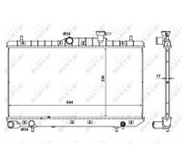 Radiateur d'eau Grille de radiateur soudée 56155 NRF pour HYUNDAI ACCENT II