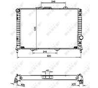 NRF 58254 Radiateur du moteur