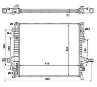 Radiateur d'eau Grille de radiateur soudée 58356 NRF pour VOLVO XC90 I