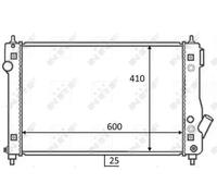 NRF 59054 Radiateur du moteur