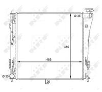 NRF 59087 Radiateur du moteur