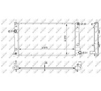 NRF Radiateur d'eau Grille soudée 59205 pour MAZDA 5