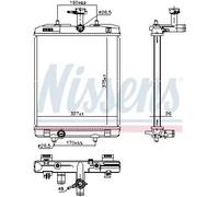 Radiateur, refroidissement du moteur NISSENS 606330