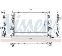 Radiateur d'eau Grille de radiateur soudée 606404 NISSENS pour FORD FOCUS IV