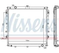 NISSENS 606523 Radiateur, refroidissement du moteur pour TOYOTA