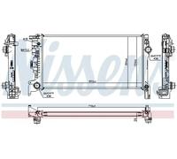 Radiateur Moteur Radiateur Auto NISSENS Pour Volvo V90 II S90 225 227 246