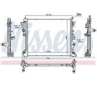 Radiateur d'eau Grille de radiateur soudée 606568 NISSENS pour ALFA ROMEO GIULIA