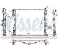 Radiateur d'eau Grille de radiateur soudée 606571 NISSENS pour ALFA ROMEO GIULIA