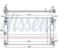 NISSENS 606838 Radiateur, refroidissement du moteur pour TOYOTA