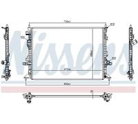 Radiateur d'eau Grille de radiateur soudée 606908 NISSENS pour FORD FOCUS IV