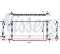 NISSENS 607224 Radiateur du moteur