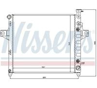 Radiateur d'eau Grille de radiateur soudée 61010 NISSENS pour JEEP