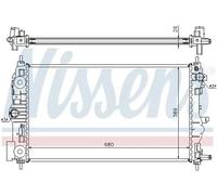 Radiateur d'eau Grille de radiateur soudée 61676 NISSENS pour CHEVROLET OPEL
