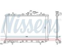 Radiateur d'eau Grille de radiateur soudée 622971 NISSENS pour HYUNDAI ACCENT I