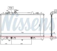 Radiateur d'eau Grille de radiateur soudée 62465A NISSENS pour MAZDA 6 Hatchback
