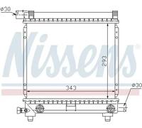 Radiateur d'eau Grille de radiateur soudée 62550 NISSENS pour MERCEDES-BENZ 190