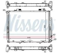 Radiateur d'eau Grille de radiateur soudée 62611A NISSENS pour MERCEDES-BENZ