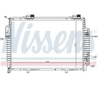 Radiateur d'eau Grille de radiateur soudée 62616 NISSENS pour MERCEDES-BENZ