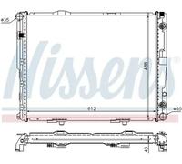 Radiateur d'eau Grille de radiateur soudée 62695A NISSENS pour MERCEDES-BENZ