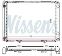 Radiateur d'eau Grille de radiateur soudée 62766A NISSENS pour MERCEDES-BENZ 190