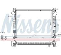 Radiateur d'eau Grille de radiateur soudée 62771A NISSENS pour MERCEDES-BENZ