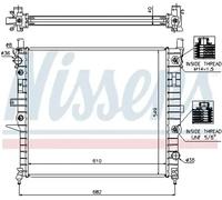 Radiateur d'eau Grille de radiateur soudée 62788A NISSENS pour MERCEDES-BENZ