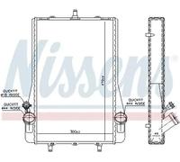 Radiateur d'eau Grille de radiateur soudée 63623 NISSENS pour PORSCHE 911