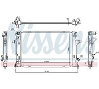 Nissens Radiateur moteur 636727 pour Hyundai Elantra Berline AD/ADA 2.0 1.6