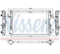 Radiateur d'eau Grille de radiateur soudée 637642 NISSENS pour RENAULT LAGUNA II