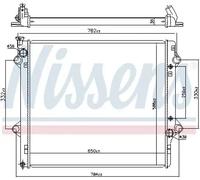 Radiateur, refroidissement moteur NISSENS 64661