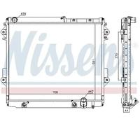 Radiateur d'eau Grille de radiateur soudée 646826 NISSENS pour TOYOTA