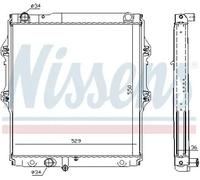 Radiateur d'eau Grille de radiateur soudée 64698 NISSENS pour TOYOTA
