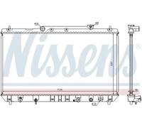Radiateur d'eau Grille de radiateur soudée 646991 NISSENS pour TOYOTA LEXUS