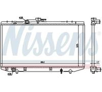 Radiateur d'eau Grille de radiateur soudée 64843 NISSENS pour TOYOTA STARLET