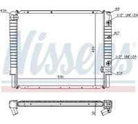 Radiateur, refroidissement moteur NISSENS 65523A