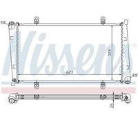 Radiateur d'eau Grille de radiateur soudée 65560A NISSENS pour MITSUBISHI VOLVO