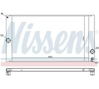 Nissens Radiateur de refroidissement moteur 65614 - grille soudée - pour Volvo V50 S40 II C70 II