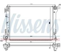 Radiateur d'eau Grille de radiateur soudée 666232 NISSENS pour HYUNDAI TUCSON