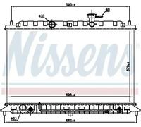 Radiateur d'eau Grille de radiateur soudée 66687 NISSENS pour KIA RIO II