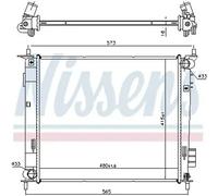 Radiateur d'eau Grille de radiateur soudée 66791 NISSENS pour KIA SOUL I
