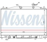 Radiateur d'eau Grille de radiateur soudée 67503 NISSENS pour HYUNDAI ACCENT II