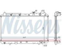 Radiateur d'eau Grille de radiateur soudée 68101A NISSENS pour HONDA CR-V I