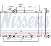 Radiateur d'eau Grille de radiateur soudée 681405 NISSENS pour HONDA CR-V III