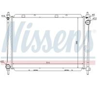 Radiateur, refroidissement moteur NISSENS 68722