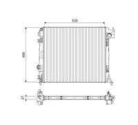VALEO 701108 Radiateur du moteur