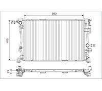 Radiateur d'eau Grille de radiateur soudée 701158 VALEO pour MERCEDES-BENZ